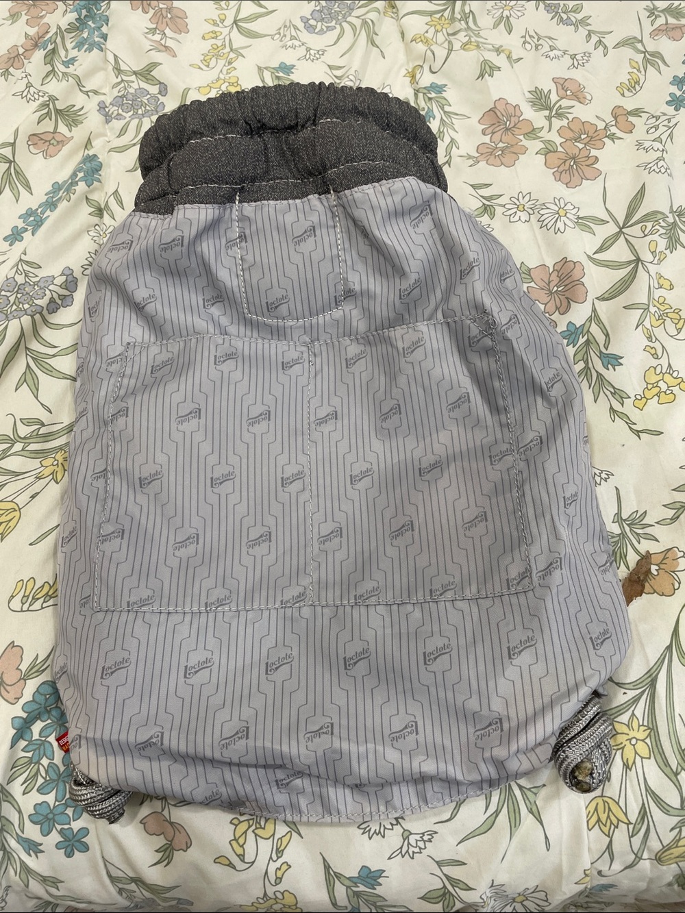 Gray Drawstring Backpack - Picture 5 of 7